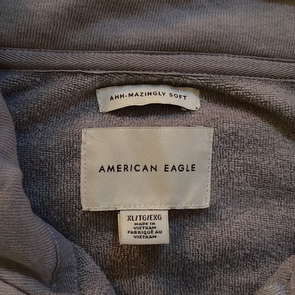 American Eagle Ahh-mazingly Soft zip pullover - gray - size Xl - Picture 2 of 2